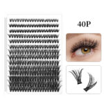 Customized export cross-border best-selling style false eyelash set 30D40D kit Diy cluster s lashe