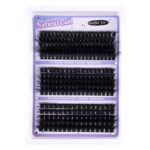 Cross-border new style DIY segmented false eyelashes 100D large capacity D curl 18mm messy thick curly eye lashes