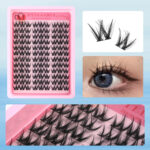 American Cross-border Fairy Wheat Stalk Fine Stem Natural False Eyelash Set 10-16mm Round Eye Enlarging