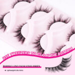 Cross-border bestseller 5 pairs slant flying fox false eyelashes natural thick curly eyelashes simulation cat eye eyelashes wholesale