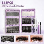 Amazon Best-Selling Cross-Border Lash Book Natural Thick False Lashes Multi-Segment Lower Lashes DIY Lashes
