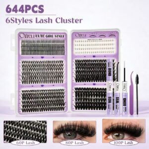 Amazon Best-Selling Cross-Border Lash Book Natural Thick False Lashes Multi-Segment Lower Lashes DIY Lashes