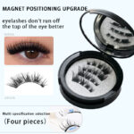 Magnetic False Eyelashes Integrated Case Glue-Free Magnetic Lashes Natural Thick Reusable Factory Wholesale