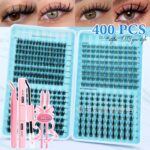 Amazon Cross-Border Best-Selling False Eyelash Set, Wheat Spike Pure Wild Autumn Maple Leaf Triple Fishtail, Large Capacity Hot Melt Cluster Lashes