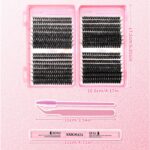 Wholesale segment false eyelashes book large capacity 6080D T50 set ресницы eyelashes cur