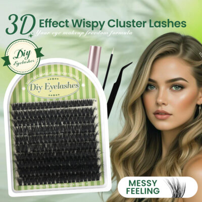 Cross-border bestseller 120-cluster segmented false eyelash set, European and American style C-curled, natural and dense, exquisite boxed lashes