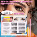 Export style Japanese and Korean DIY 24-row eyelash cross-border set DIY Cluster Lashes mixed style false eyelashes
