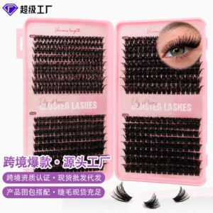 DIY False Eyelash Cluster Lash Book 544PCS 60D 100D 120D 150D Mixed 10-16mm Cross-border In Stock