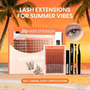Cross-border bestseller, thick and large-capacity D-curve single-cluster false eyelashes 8-18mm, DIY segmented self-application eyelashes, European and American style