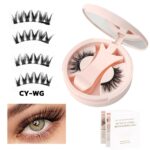 Magnetic Eyelashes Magnetic False Eyelashes Integrated Box Set Little Devil Fox Style Glue-Free False Eyelashes Cross-Border Factory Wholesale
