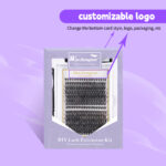 Wanzhengmao 3040p Cross-border Large Capacity Amazon European and American Style Single Cluster Photogenic Purple Set False Eyelashes