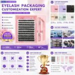 No-glue false eyelashes, European and American manufacturer customized 3040D cross-border false eyelashes with glue, wholesale DIY eyelashes