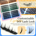 Amazon cross-border European, American, and Asian clustered thick false eyelashes, segmented curled realistic lashes DIY lashes