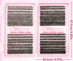 Cross-border best-selling DIY segmented false eyelash kit, Amazon hot-selling large-capacity lash book, voluminous false eyelashes