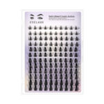 European and American cross-border best-selling false eyelashes, realistic and thick DIY eyelashes, segmented single-cluster lash extension wholesale