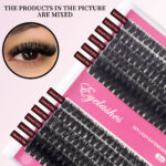 DIY lashes Eyelash Extension Set, European and American Cross-border, Thick 3D Fluffy 80P Large Capacity