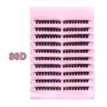 Amazon cross-border false eyelashes washboard 80D large capacity thick type European and American segmented false eyelashes Russian outside