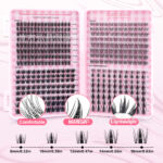 European and American cross-border best-selling eyelash book set, Maichun Yuqiu Fairy false eyelashes, single cluster flower lashes