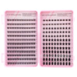 Cross-border best-selling false eyelash set 264 clusters lash book triple fishtail/autumn maple leaf single cluster false eyelashes lash book