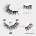 European and American cross-border Amazon best-selling false eyelashes, twenty pairs per pack, imitation mink, thick and curly, Russian curl, large capacity