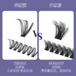 300 clusters large capacity 80D100D120D dense European and American fluffy segmented hot melt lash cluster