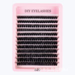 Hot-selling Amazon cross-border EU/US fake eyelash set 30D 40D 50D 60D 80D single-cluster 3D hot-melt flower lashes