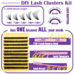 200pcs DIY Lash Clusters OEM ODM Custom Eyelash Supplier