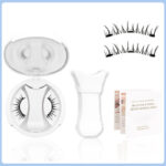Magnetic False Eyelashes Integrated Case Glue-Free Magnetic Lashes Natural Thick Reusable Factory Wholesale