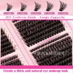 Cross-border bestseller 80D/100D mixed 32-row lash book false eyelashes factory stable supply cluster lashes