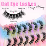 Cross-border bestseller European and American style false eyelashes 7 pairs set, thick natural curly, cross-border source factory false eyelashes