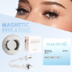 Magnetic False Eyelashes Integrated Case Glue-Free Magnetic Lashes Natural Thick Reusable Factory Wholesale