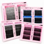 Pingdu source factory DIY cross-border self-lamination segmented simulation natural thick curly false eyelash glue set
