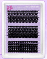 European and American cross-border bestseller 40-100D curved single-cluster false eyelashes DIY segmented thick curly eyelashes large capacity
