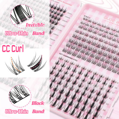 European and American cross-border best-selling eyelash book set, Maichun Yuqiu Fairy false eyelashes, single cluster flower lashes