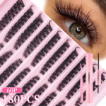 Cross-border Amazon DIY single-cluster segmented fluffy false eyelash set, thick style, hot-melt self-lash extension, 10 rows
