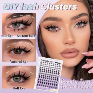 DIY Sectional False Eyelash Set Natural Style Self-Application Lash Book Cluster Lashes Cross-Border Wholesale