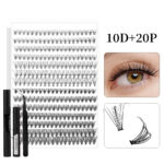 Customized export cross-border best-selling style false eyelash set 30D40D kit Diy cluster s lashe