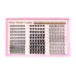 Cross-border large-capacity DIY segmented eyelash extensions D-curve thick fluffy soft single cluster lashes 8-16mm