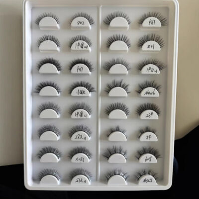 Factory wholesale export whole-strip natural style eyelashes, multiple pairs of 3D Russian volume fluffy false eyelashes available