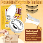 Cross-border best-selling magnetic eyelash portable all-in-one box ultra-natural false eyelashes magnetic natural eyelash curler thick and lush lashes