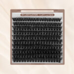 Cross-border DIY false eyelashes fluffy D-curve 30P 60P 80P 100P hot-melt cluster lashes European and American wholesale