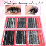 Cross-border bestseller, 6 styles DIY new large-capacity mixed lash book, thick and curled, 8-16mm, factory