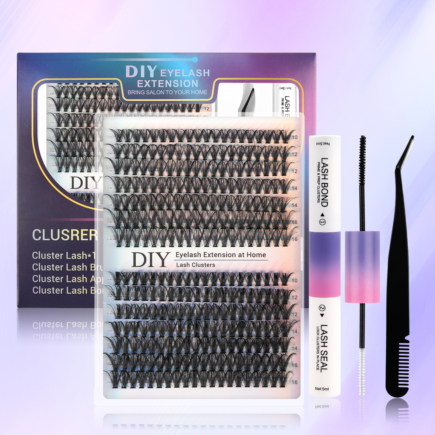 o1cn01re5rap2eeby1mcmc2 2215841308713 0 cib.jpg DIY Sectional False Lashes 12 Rows Large Capacity Set False Lashes 30D40D Combination Hot Melt Lash Set