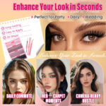 Overseas trade cross-border natural thick CD curve mixed single cluster false eyelashes, simulation daily makeup segmented flower eyelashes