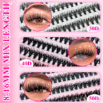 European and American cross-border best-selling false eyelash set 30D-100D large capacity mixed DIY eyelash book source factory