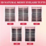 Cross-border DIY segmented 10-row lashes, fluffy natural thick 30--100Pcs series 3D false eyelash extension