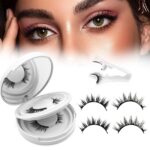 Cross-border best-selling magnetic eyelashes, little devil natural style, glue-free, reusable, upgraded magnetic false eyelashes