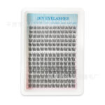 European and American cross-border false eyelash set, Amazon 168 clusters natural style triple fishtail lashes, large capacity