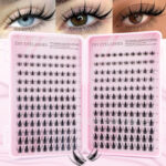 TK cross-border hot-selling DIY false eyelash set, autumn maple leaf transparent band 10-20mm mixed length lash book tool