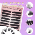 Cross-border DIY segmented 10-row lashes, fluffy natural thick 30--100Pcs series 3D false eyelash extension